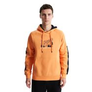 Arma K28254627701 Regular Fit Baskılı Reglan Kollu Kanguru Cepli Kapüşonlu Turuncu-T1 Erkek Sweatshirt