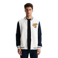 Arma K28264650401 Pamuklu Regular Fit Dik Yaka Baskılı Cepli Ekru-E1 Erkek Sweatshirt