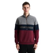 Arma K28404627901 Tarz Regular Fit 3 İplik Şardonlu Dik Yaka Yarım Fermuarlı Kırmızı-K3 Erkek Sweatshirt