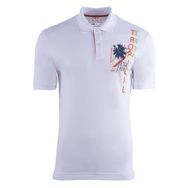 Arma Y21374274701 Beyaz Polo Yaka Erkek T-shirt