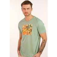 Arma Y22344401301 Yeşil-Y1 Bisiklet Yaka Erkek T-shirt