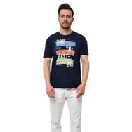 Arma Y22344402601 Lacivert-L1 Bisiklet Yaka Erkek T-shirt