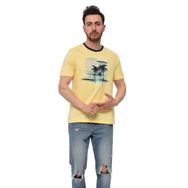 Arma Y22344402701 Sarı-S1 Bisiklet Yaka Erkek T-shirt