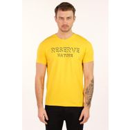 Arma Y22344451001 Sarı-S1 Bisiklet Yaka Erkek T-shirt