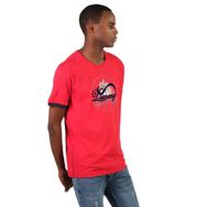 Arma Y22374868201 Kırmızı-K1 Büyük Beden Bisiklet Yaka Erkek T-shirt