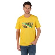 Arma Y22374868401 Sarı-S1 Büyük Beden Bisiklet Yaka Erkek T-shirt