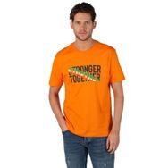 Arma Y22374868401 Turuncu-T1 Büyük Beden Bisiklet Yaka Erkek T-shirt