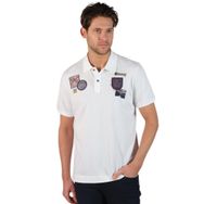 Arma Y22374869401 Beyaz-B1 Büyük Beden Polo Yaka Erkek T-shirt