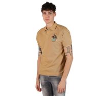 Arma Y22374869501 Hardal Sarısı-H1 Büyük Beden Polo Yaka Erkek T-shirt