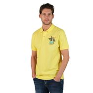 Arma Y22374869501 Sarı-S1 Büyük Beden Polo Yaka Erkek T-shirt