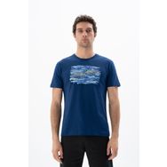 Arma Y25344403001 İndigo-İ1 Regular Fit Bisiklet Yaka Erkek T-shirt