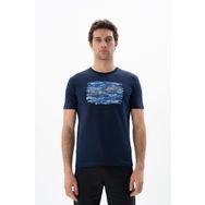 Arma Y25344403001 Lacivert-L1 Regular Fit Bisiklet Yaka Erkek T-shirt