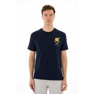 Arma Y25344403401 Lacivert-L1 Regular Fit Bisiklet Yaka Erkek T-shirt