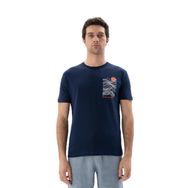 Arma Y25344405201 Lacivert-L1 Regular Fit Bisiklet Yaka Erkek T-shirt