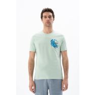 Arma Y25344406101 Yeşil-Y2 Regular Fit Bisiklet Yaka Erkek T-shirt