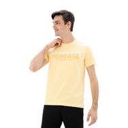 Arma Y25344452201 Sarı-S1 Slim Fit Bisiklet Yaka Erkek T-shirt