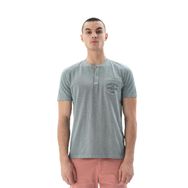Arma Y25344490001 Haki-H1 Regular Fit Parça Boyama Bisiklet Yaka Erkek T-shirt