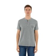 Arma Y25344490001 Mavi-M12 Regular Fit Parça Boyama Bisiklet Yaka Erkek T-shirt
