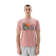 Arma Y25344490701 Pembe-P11 Regular Fit Parça Boyama Bisiklet Yaka Erkek T-shirt