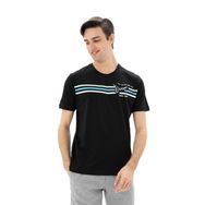 Arma Y25344869901 Siyah-S1 Büyük Beden Bisiklet Yaka Erkek T-shirt