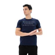 Arma Y25364451701 Lacivert-L1 Slim Fit Bisiklet Yaka Erkek T-shirt