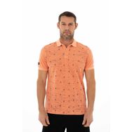 Arma Y25374376101 Pembe-P2 Regular Fit Parça Boyama Polo Yaka Erkek T-shirt