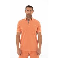 Arma Y25374376301 Pembe-P2 Regular Fit Parça Boyama Polo Yaka Erkek T-shirt
