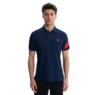 Arma Y27374307501 Lacivert-L1 Regular Fit Likralı Polo Yaka Erkek T-shirt