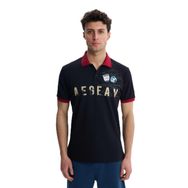 Arma Y27374308601 Siyah-S1 Regular Fit Likralı Pike Polo Yaka Erkek T-shirt