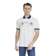Arma Y27374308801 Beyaz-B1 Likralı Pike Polo Yaka Erkek T-shirt
