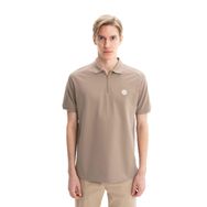 Arma Y27374353101 Gri-Bej G8 Regular Fit Pike Polo Yaka Erkek T-shirt