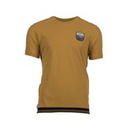 Arma Y9TOO7506 Hardal Sarısı-H1 Regular Fit Bisiklet Yaka Erkek T-shirt