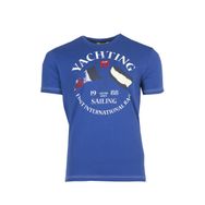 Arma Y9TOO7524 Saks Mavisi-SM1 Bisiklet Yaka Erkek T-shirt