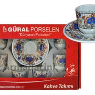 Armada AR 681 Çini Karanfil Altın Yaldızlı Fincan Takımı