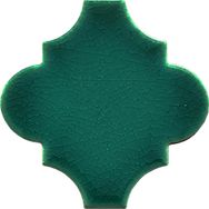 Armada Çini 12x12 Ottoman Düz Arabesk Yeşil Çini Karo Seramik