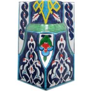 Armada Çini 14x20 El Dekoru Renkli Sütunce Başlık