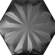 Armada Çini 15x17 cm Çiçekli Mat metalik Altıgen Seramik