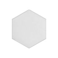 Armada Çini 15x17 cm Düz Beyaz Altıgen Desen Çini Seramik Karo