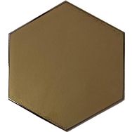 Armada Çini 15x17 cm Düz Bronz Altıgen Seramik