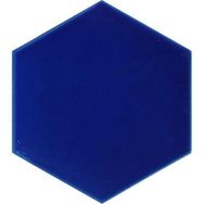 Armada Çini 15x17 cm Düz Kobalt Altıgen Çini Seramik Karo