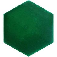 Armada Çini 15x17 cm Düz Yeşil Altıgen Çini Seramik Karo