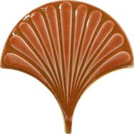 Armada Çini 17x17 cm Karamel İstiridye Balık Pulu Desenli Çini