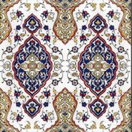 Armada Çini 20x20 cm SP 79 Kütahya Cami Çinisi Osmanlı Desenli Seramik Çini Karo