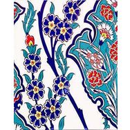 Armada Çini 20X25 cm AC 1013 Kütahya Cami Çinisi Osmanlı Desenli Seramik Çini Karo
