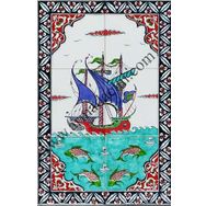 Armada Çini 40X60 Cm Ed 500 İznik Kalyon Eldekoru Çini Pano