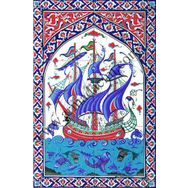 Armada Çini 40x60 Cm Ed 501 Osmanlı Kalyon Eldekoru Çini Pano