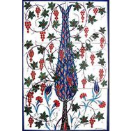 Armada Çini 40X60 Cm Ed 519 Tek Selvi Eldekoru Çini Pano