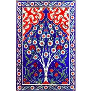 Armada Çini 40X60 Cm Ed 602 Kobalt Hayat Ağacı Çini Pano