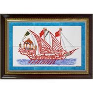 Armada Çini 40x60 cm ED 666 Fetih Kalyon Çini Pano