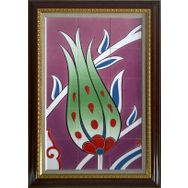 Armada Çini 60x100 Cm ED 614 Pembe Lale Eldekoru Çini Pano